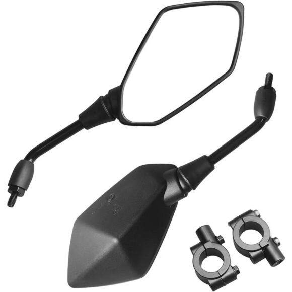 Universal Adjustable Motorcycle Rear View Mirror - Rhombus Convex Mirror - Picture 1 of 5